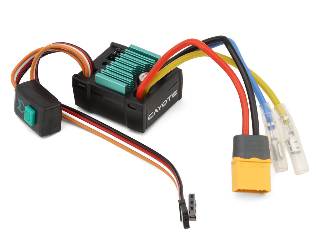 Cayote Tyrote Rumble 60 1/10 Scale Waterproof Brushed ESC (2-3S) w/XT60, CYEA21002
