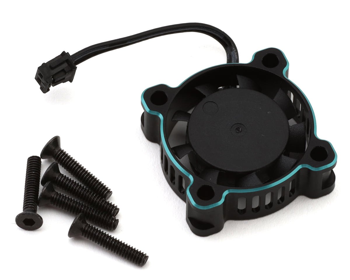 Cayote Crest RS120 Aluminum 20x20x7mm ESC Cooling Fan (Black/Aurora Green), CYEAF1002