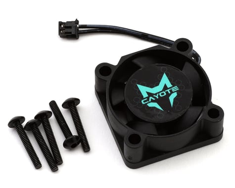 Cayote Crest RS60/RS80 25x25x10mm ESC Cooling Fan (Black/Aurora Green), CYEAF1003