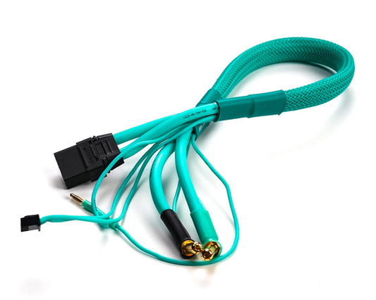 2S LiPo XT90 Charge Lead (Female XT90 to 5mm Bullets) (620mm) w/3-Pin JST-XH Balance Plug (Aurora Green),  CYECW01