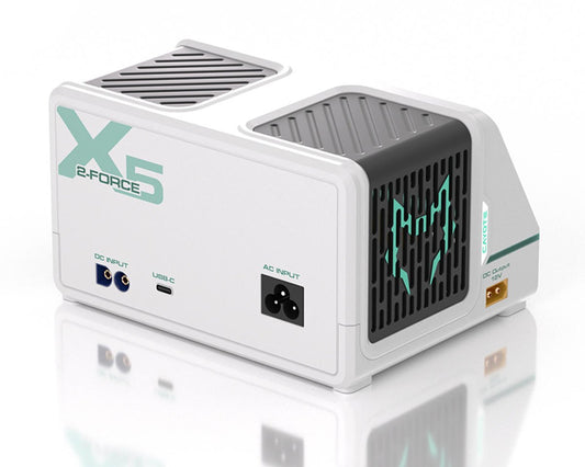 Cayote 2-Force X5 Racing Dual Battery Charger w/XT90 Charge Lead (6S/40A) (AC 500W/DC 1400W), CYEG1022