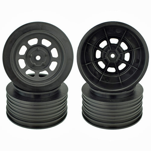 Speedway SC Wheels for Associated SC10 / SC5M / +3mm / 29mm BKSP (4pcs)