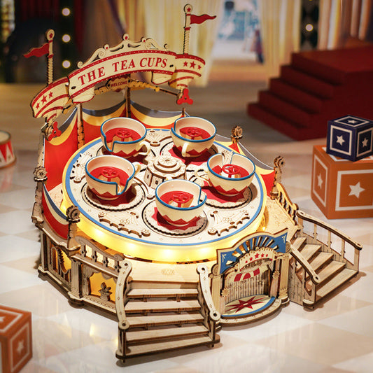 Rokr Tilt-A-Whirl DIY Music Box 3D Puzzle, ROEEA04