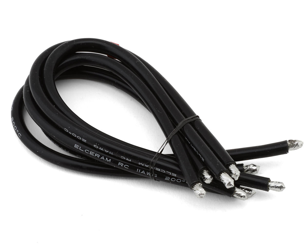 Elceram Oxide Silicone Wire 11AWG (9"), ELC015