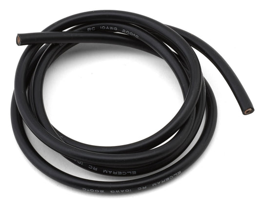 Elceram Silicone Wire 10AWG (Black) (1 Meter), ELC027