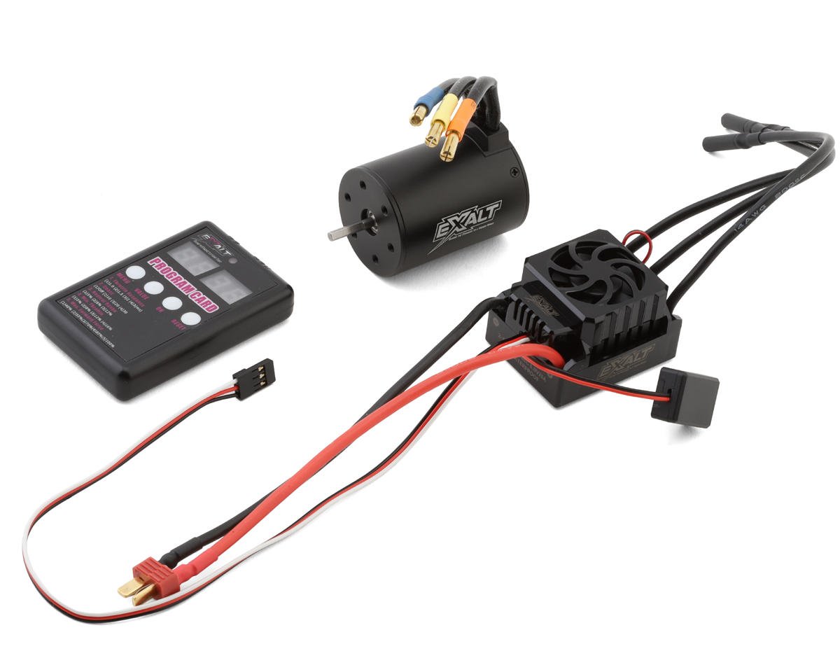 Team Exalt 1/10 Brushless Sensorless ESC & Motor Combo (4350kV) w/Program Card, EXA4350