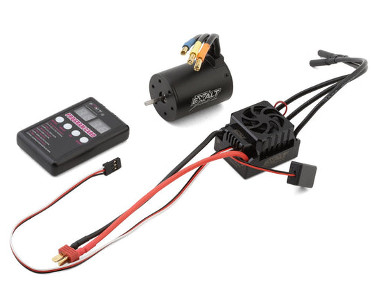 Team Exalt 1/10 Brushless Sensorless ESC & Motor Combo (4350kV) w/Program Card, EXA4350