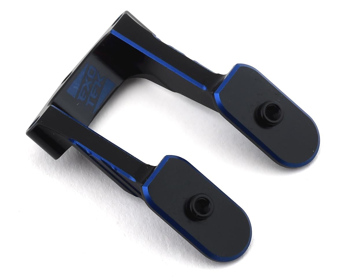 Exotek Associated B74.2 HD Aluminum Wing Mount (Black/Blue), EXO1958