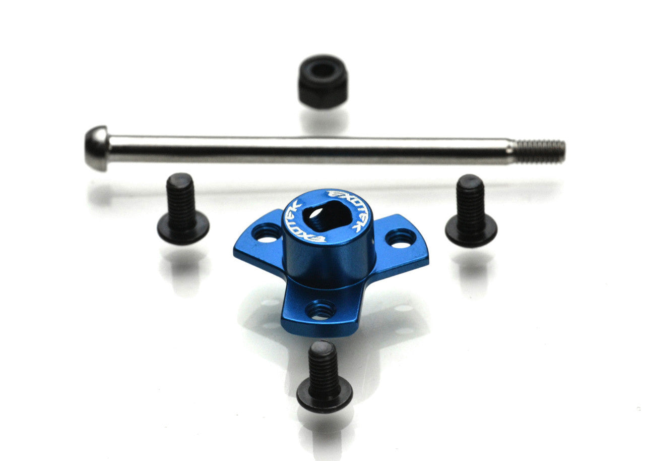 Exotek B7 Locked Spur Mount Set w/Titanium Bolt, for the Stock B7 Shaft, EXO2227