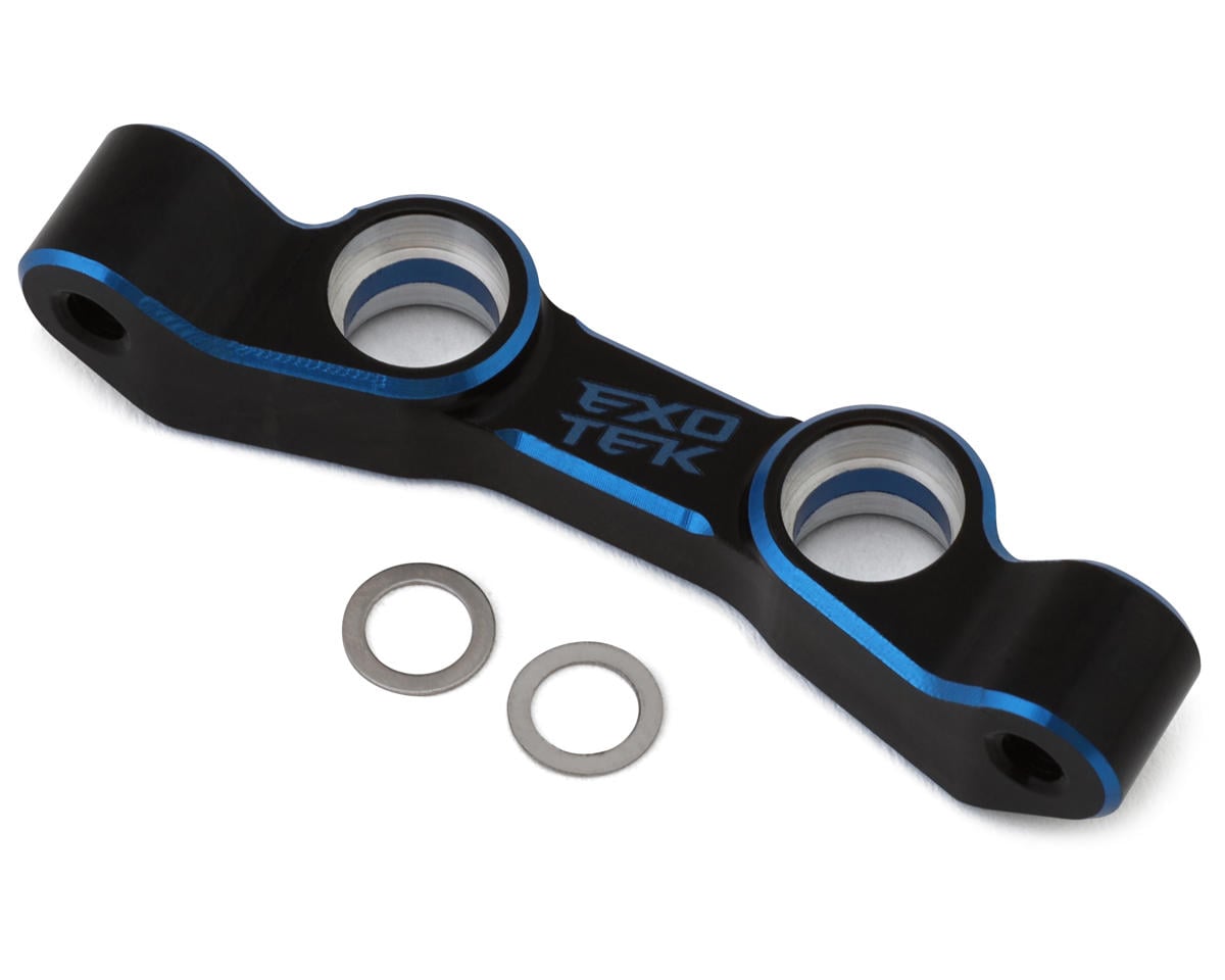 Exotek Associated B7 HD Aluminum Steering Rack (Black/Blue), EXO2240