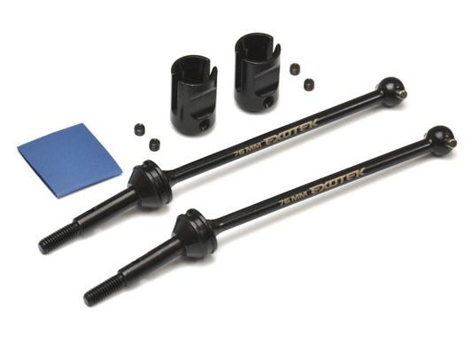 Exotek Traxxas Slash Rear HD Steel CVD Axle Set 76mm, V3 2.5mm Pins, EXO2282