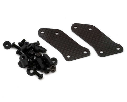 Exotek Sprint Car Carbon Front Nose Wing Mount Set (Custom Works Cage), EXO2303