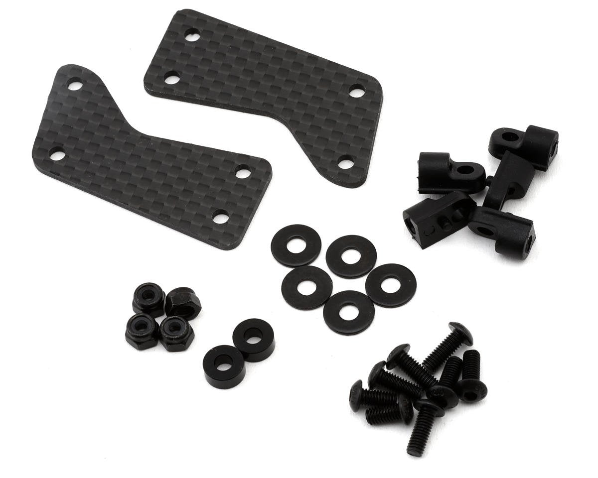 Exotek GFRP/Quasi Speed Sprint Adjustable HD Carbon Fiber Front Wing Mount Set, EXO2304