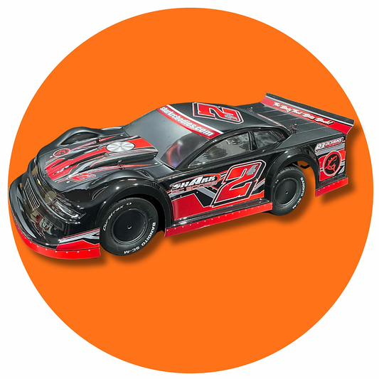Shark RC The Slingshot SC/Slash Body, w/ Chili Bowl Style Spoiler, clear