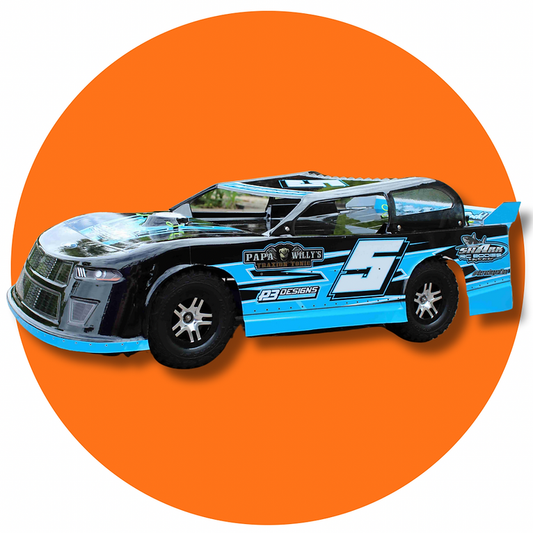 Shark RC Code Blue SC/Slash Street Stock Body, clear