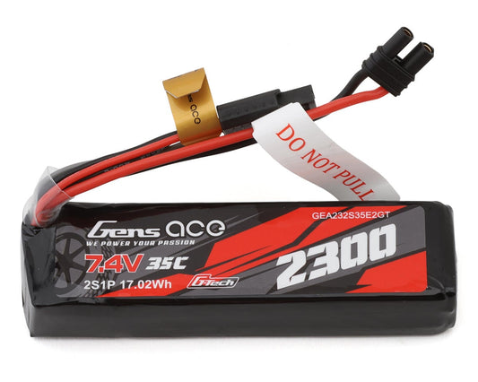 2S 35C G-Tech Lipo Battery Pack (7.4V/2300mAh) w/iEC2 Connector, GEA232S35E2GT