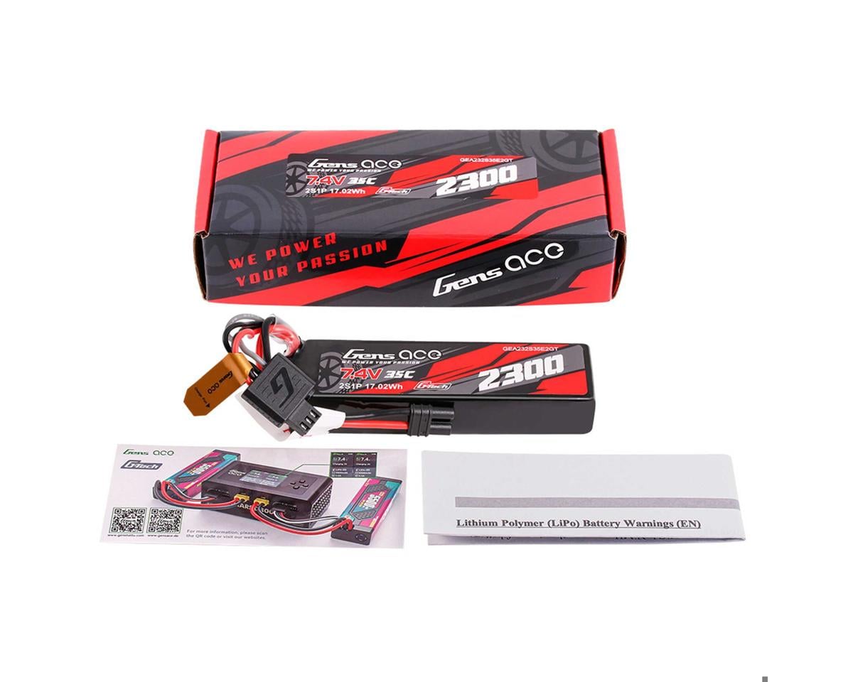 2S 35C G-Tech Lipo Battery Pack (7.4V/2300mAh) w/iEC2 Connector, GEA232S35E2GT
