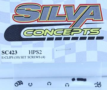 Silva Concepts E-Clips (10) & Set screws (4) HPS2