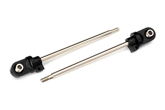 Traxxas X-Maxx Shock Shafts, GTX, 110mm (steel, chrome finish) (2), TRA-7763