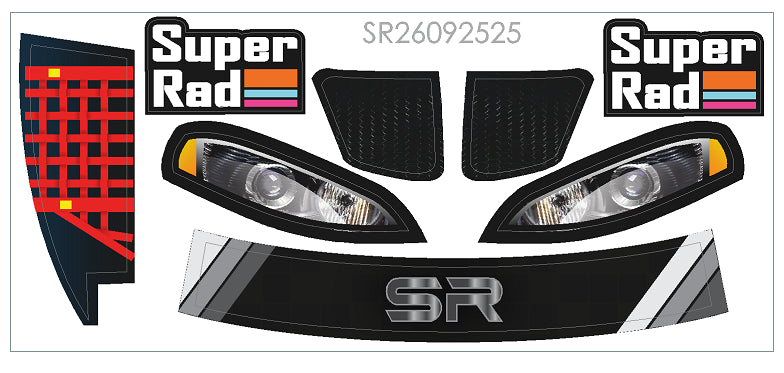 SuperRad SR-26 SuperPrix 1/10 Oval Open Car body, SR-26-020