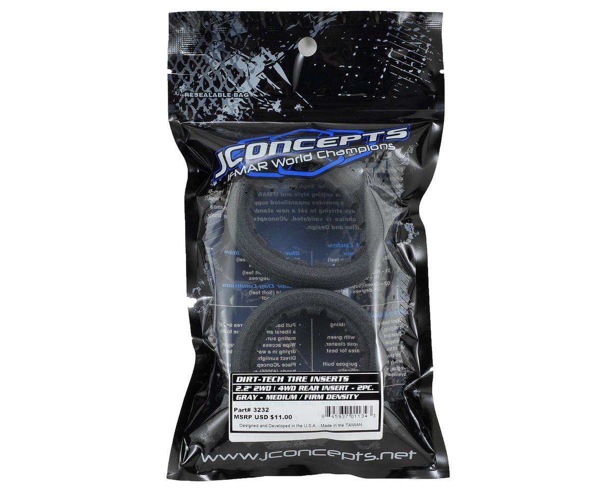Dirt-Tech 1/10 2.2" Rear Buggy Closed Cell Tire Insert (2), JCO-3232