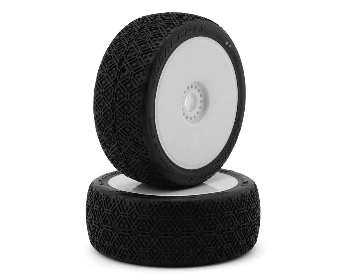 Double Bar - Pre-Mounted 8th Scale Buggy Tires, JCO-4111
