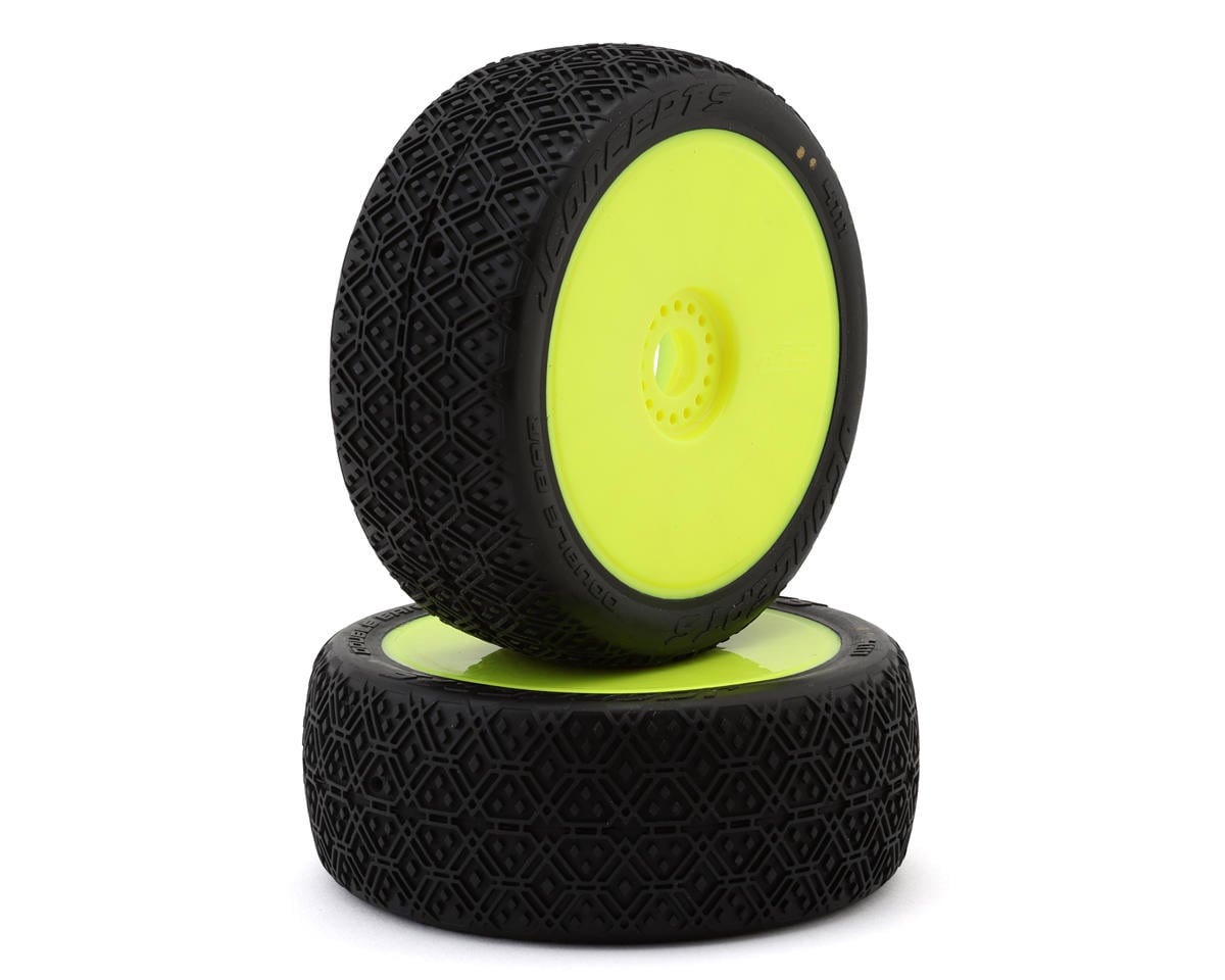 Double Bar - Pre-Mounted 8th Scale Buggy Tires, JCO-4111