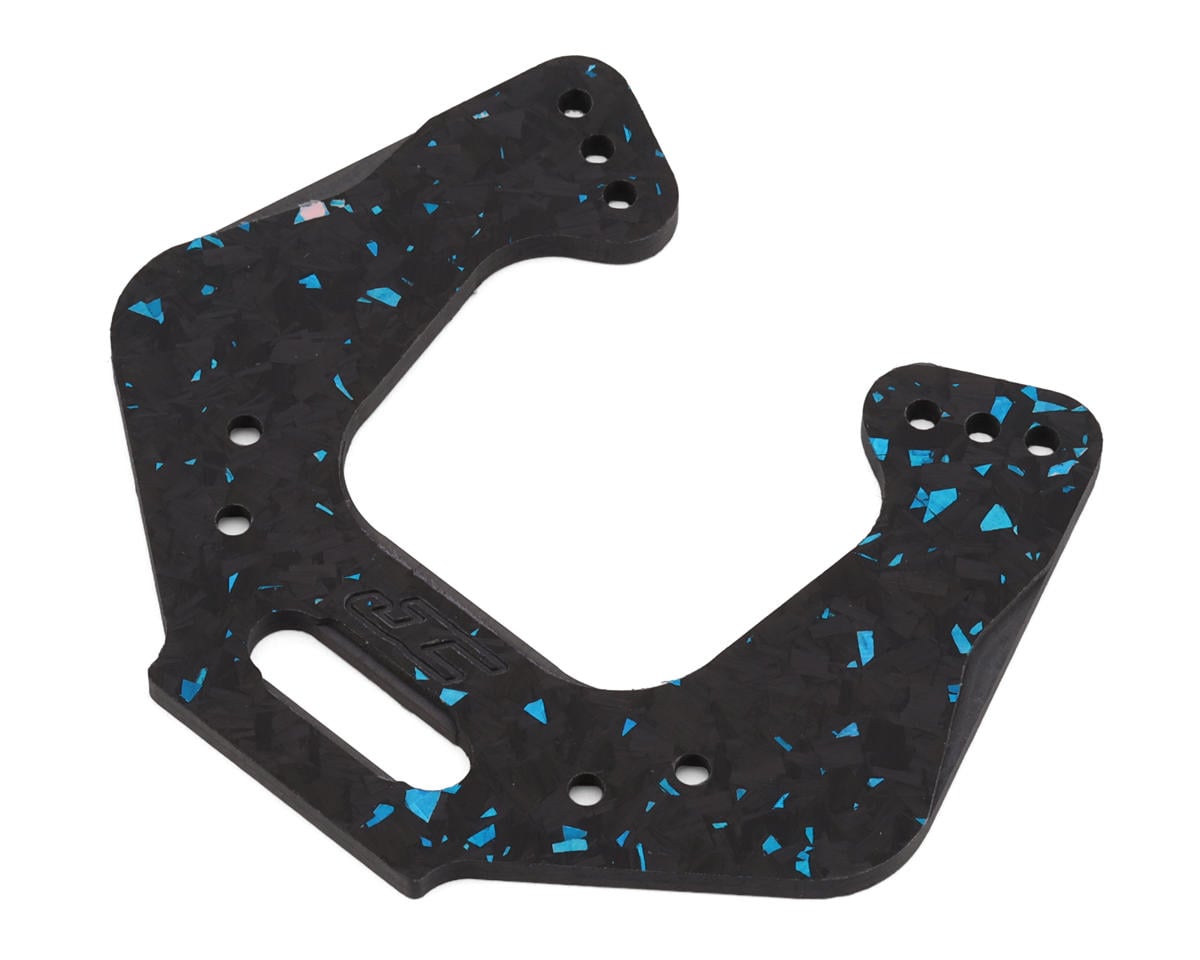 RC10 '89 Masami Stealth Forged Carbon Front Shock Tower (Blue) (Short), JCO-5304