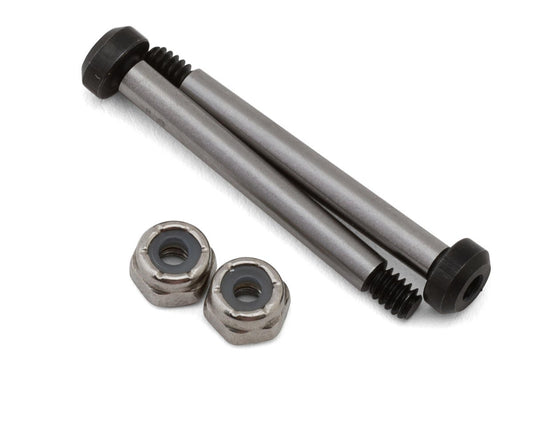 Koswork Team Associated RC10 Hardened Front Outer Hinge Pin (2) (32.7mm) w/Locknuts, KOS04191-11