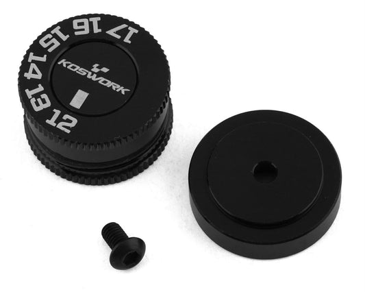 Koswork 1/10 Buggy Adjustable Ride Height Gauge (12-22mm) (w/5mm block), KOS13361