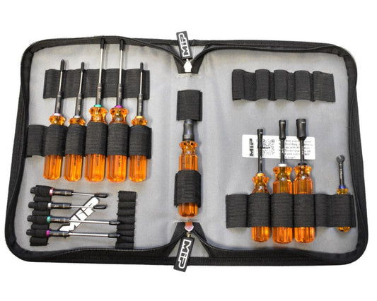 MIP 14-Piece SAE & Metric Team Associated RC10 Essentials Tool Set w/Carrying Case, MIP-5231