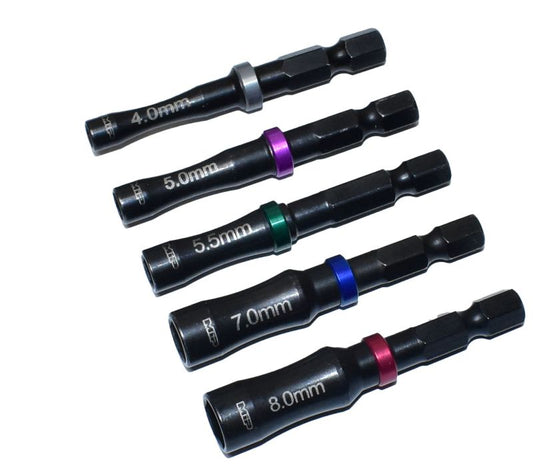 MIP Nut Driver Speed Tip 4.0mm, 5.0mm, 5.5mm, 7.0mm & 8.0mm, MIP-9615