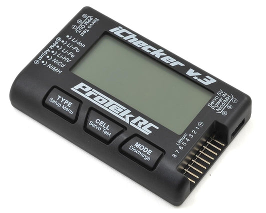 "iChecker 3.0" LCD LiPo Battery Cell Checker (2-8S) w/Balance Discharging, PTK-211