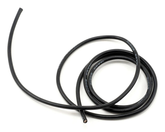 ProTek RC Silicone Hookup Wire (Black) (1 Meter) (14AWG), PTK-5603