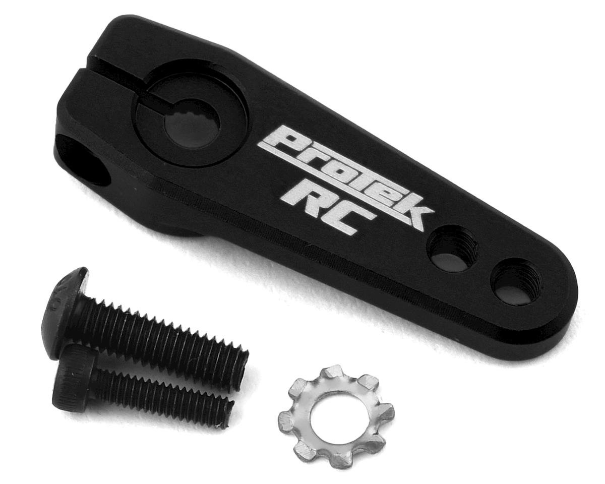 ProTek RC Aluminum Flat Clamping Servo Horn (Black) (25T-ProTek) PTK-7823-BK