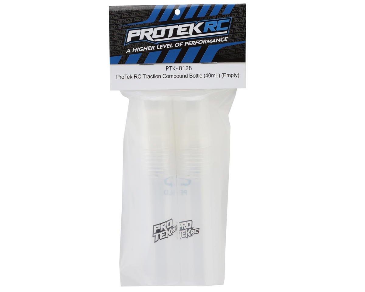 ProTek RC Traction Compound Bottle (2)(40ml) (Empty) w/Foam Applicator Tip, PTK-8128