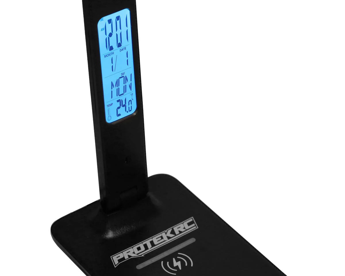 ProTek RC Multifunction LED Pit Light(w/Wireless Charge, Clock, Date & Temp), PTK-8298
