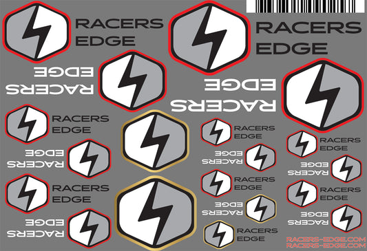 Racers Edge Sticker Set, 6" x 4", RCESTICKERSET