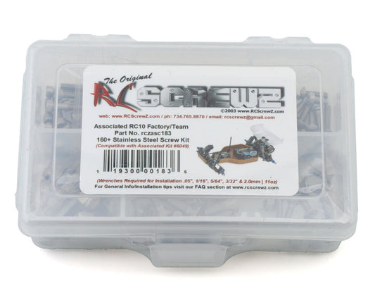 Team Associated RC10 Factory Team Stainless Steel Screw Kit, RCZASC183