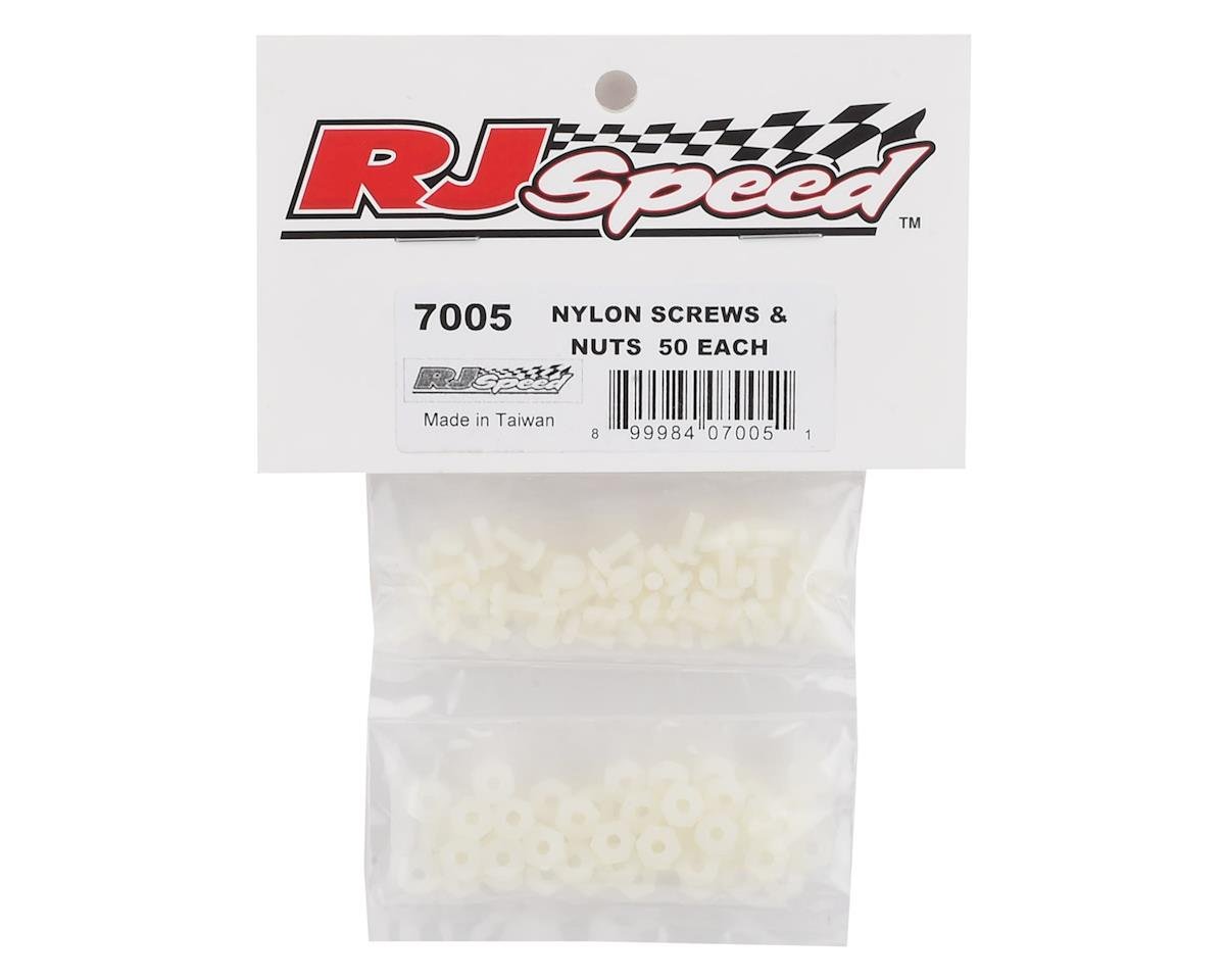 RJ Speed Nylon Spoiler Nuts and Screws (50), RJS7005