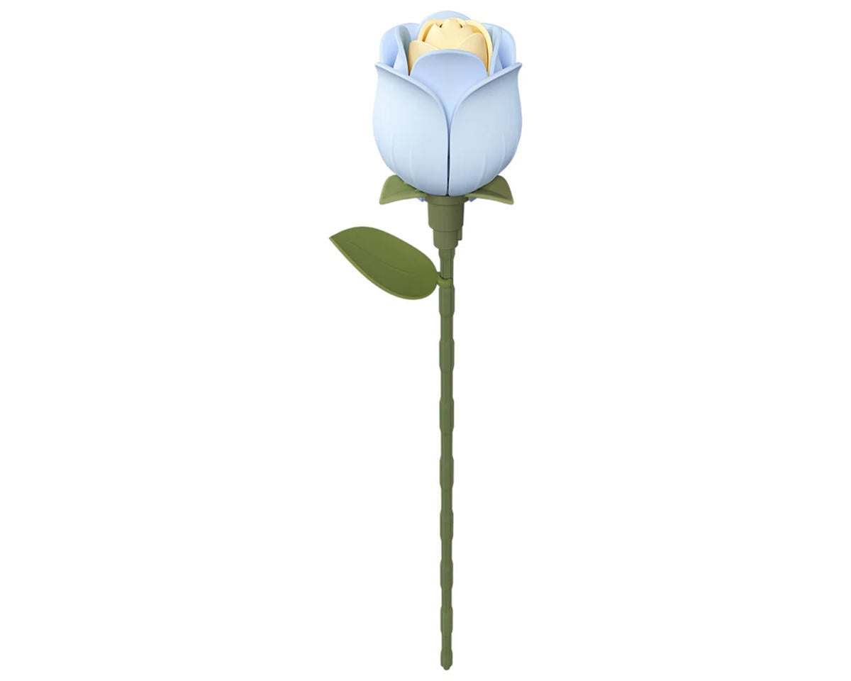 Robotime Rose DIY Miniature 3D Plastic Model Kit (Blue), ROEAD021