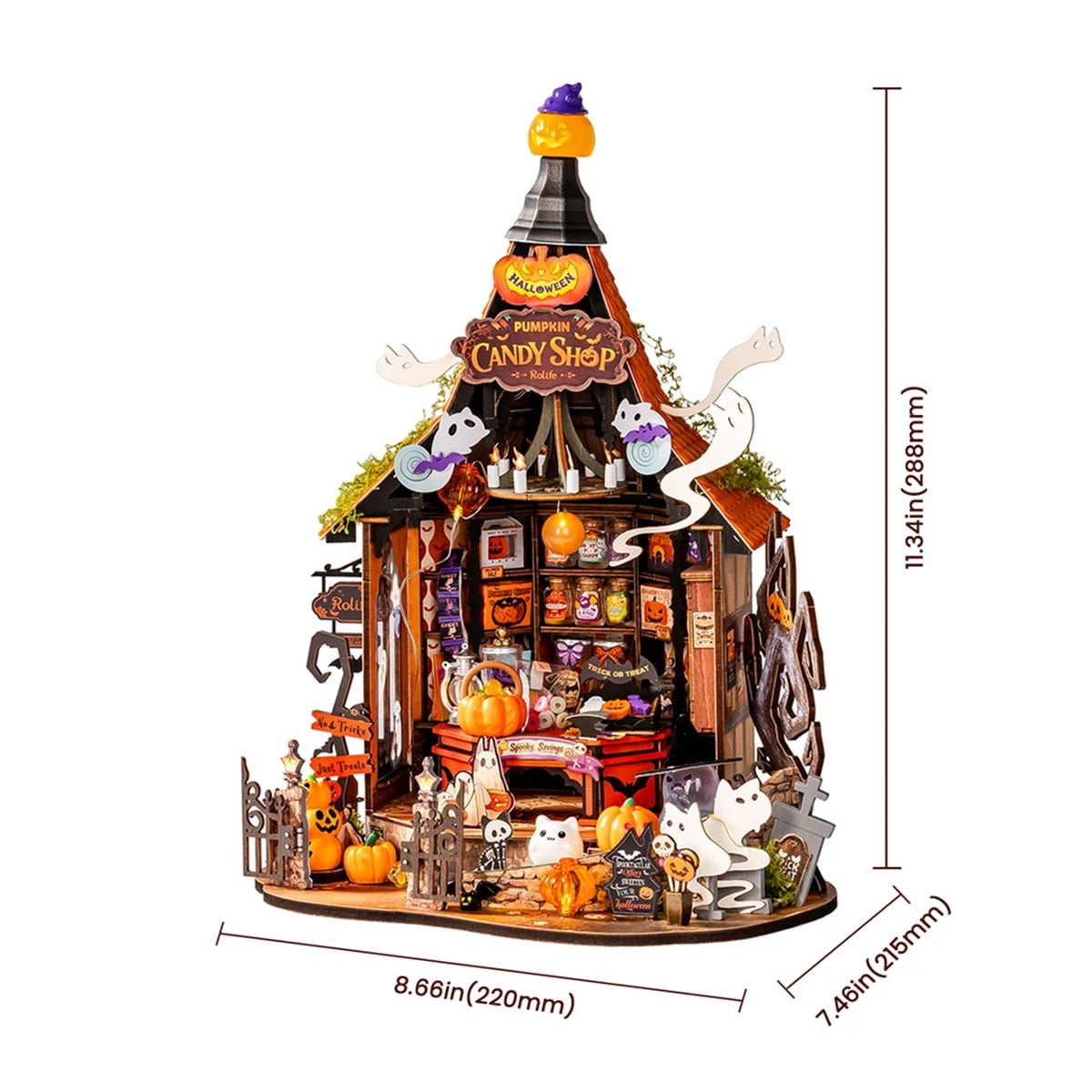 Haunted Candy House DIY Miniature House, ROEDG186