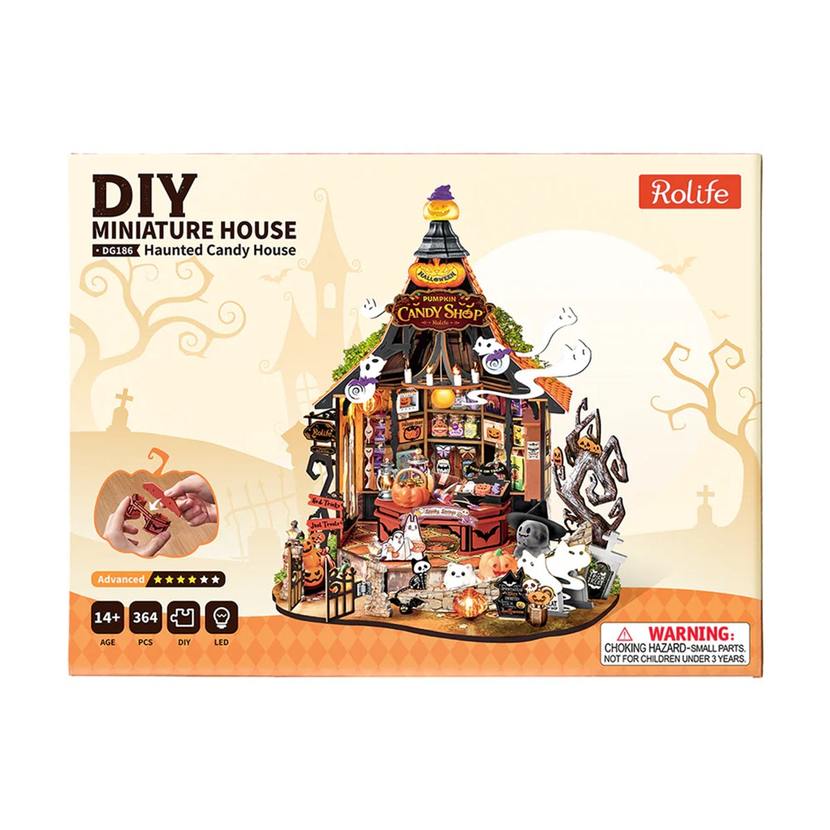 Haunted Candy House DIY Miniature House, ROEDG186