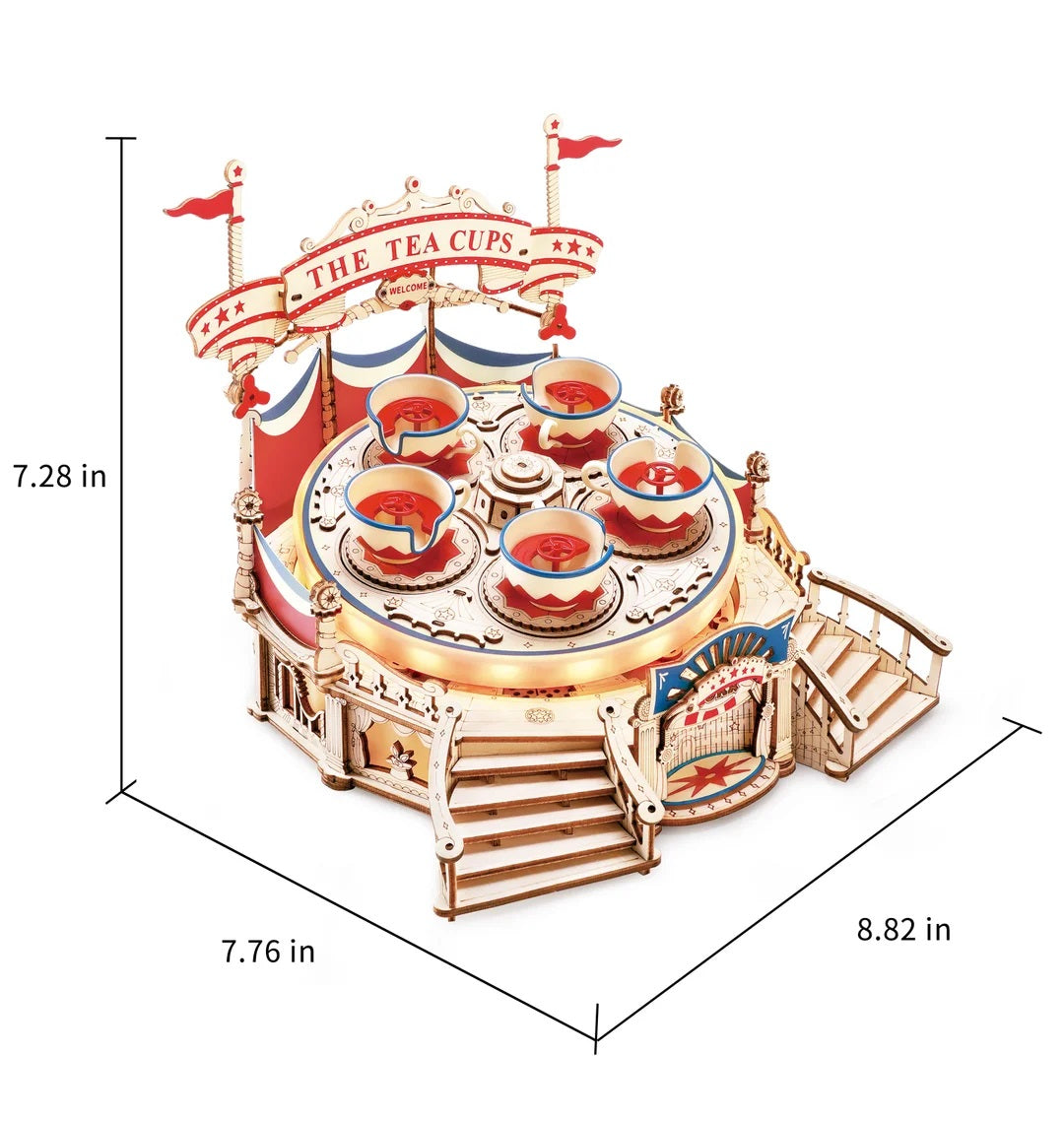 Rokr Tilt-A-Whirl DIY Music Box 3D Puzzle, ROEEA04
