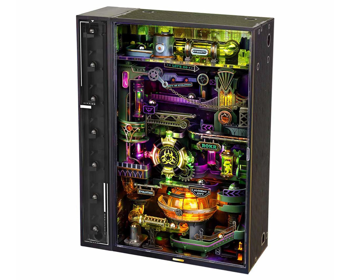 ROKR Alchemy City with Automatic Ascent Mechanical 3D Marble Run, ROEMR04S