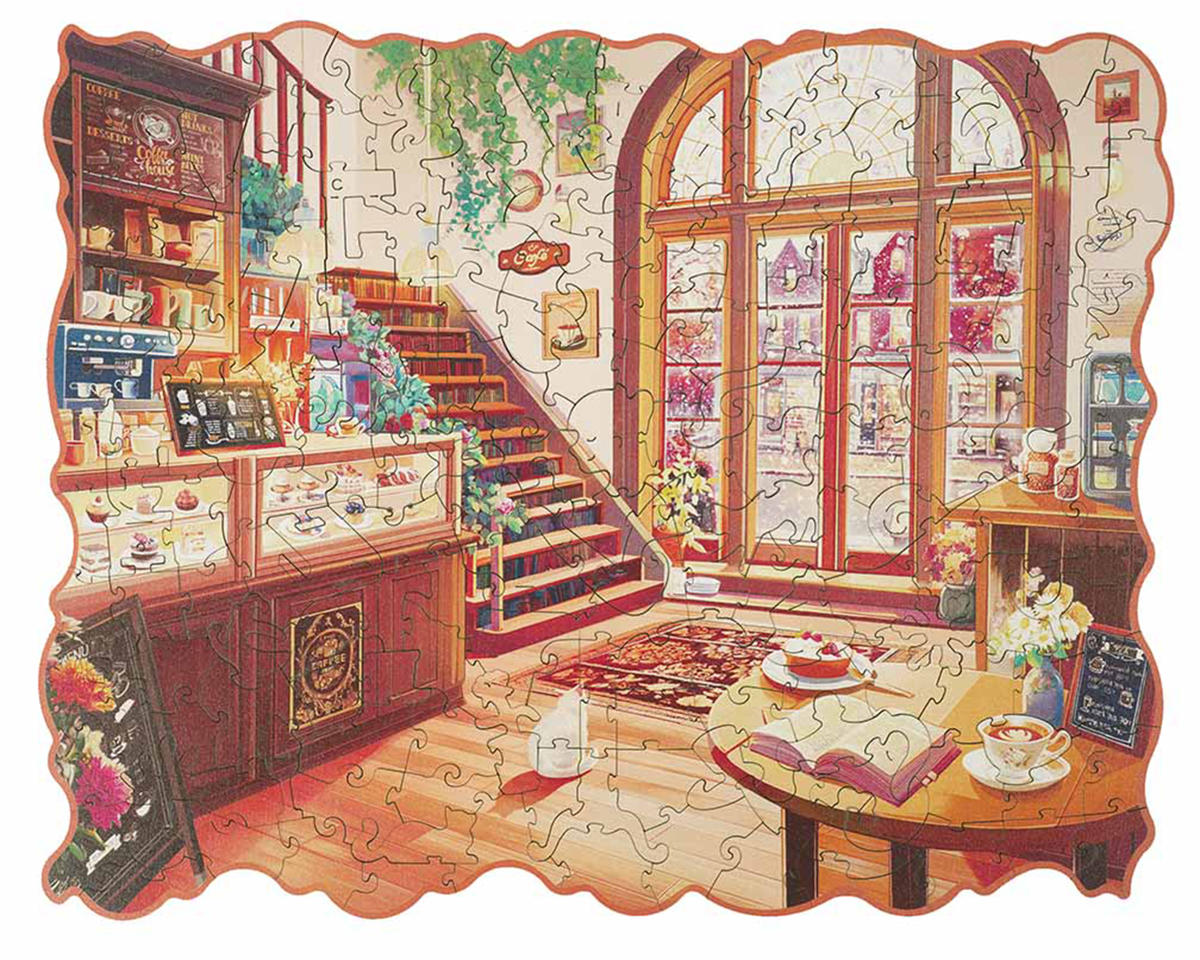 Robotime ROKR Rowood Cozy Winter Cafe Wooden, ROETA006