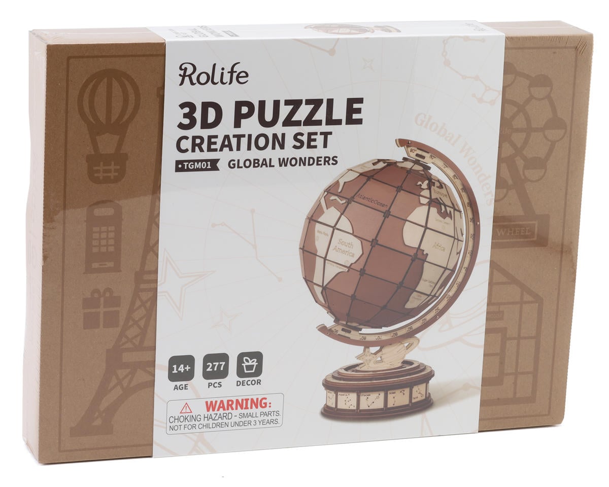 Robotime Global Wonders 3D Wooden Model Kit, ROETGM01