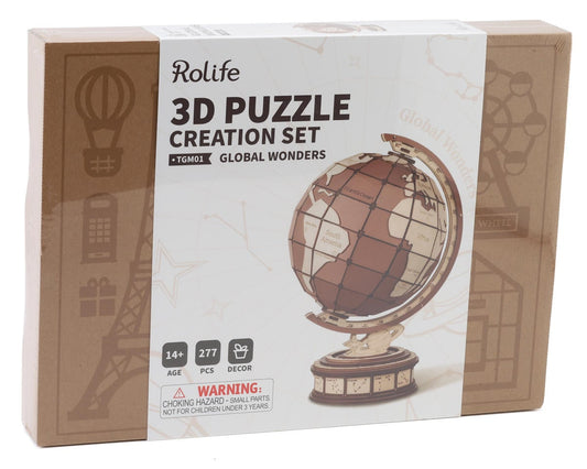 Robotime Global Wonders 3D Wooden Model Kit, ROETGM01