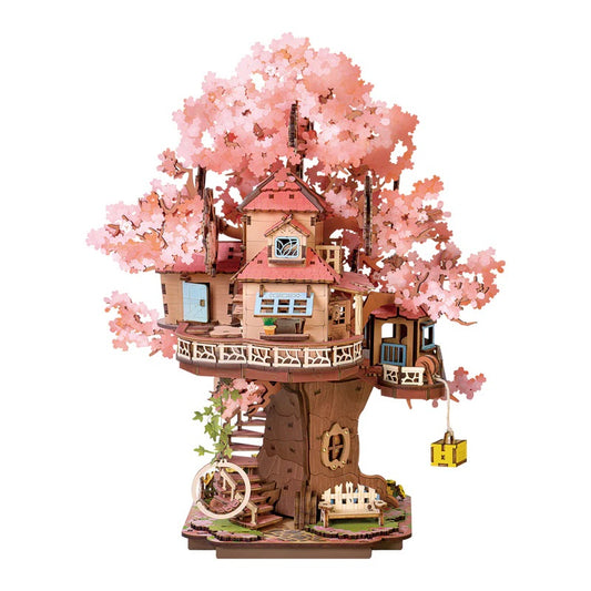 Rolife Sakura Tree House DIY 3D Wooden Puzzle, ROETGS04