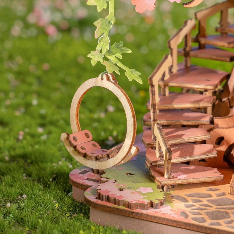 Rolife Sakura Tree House DIY 3D Wooden Puzzle, ROETGS04